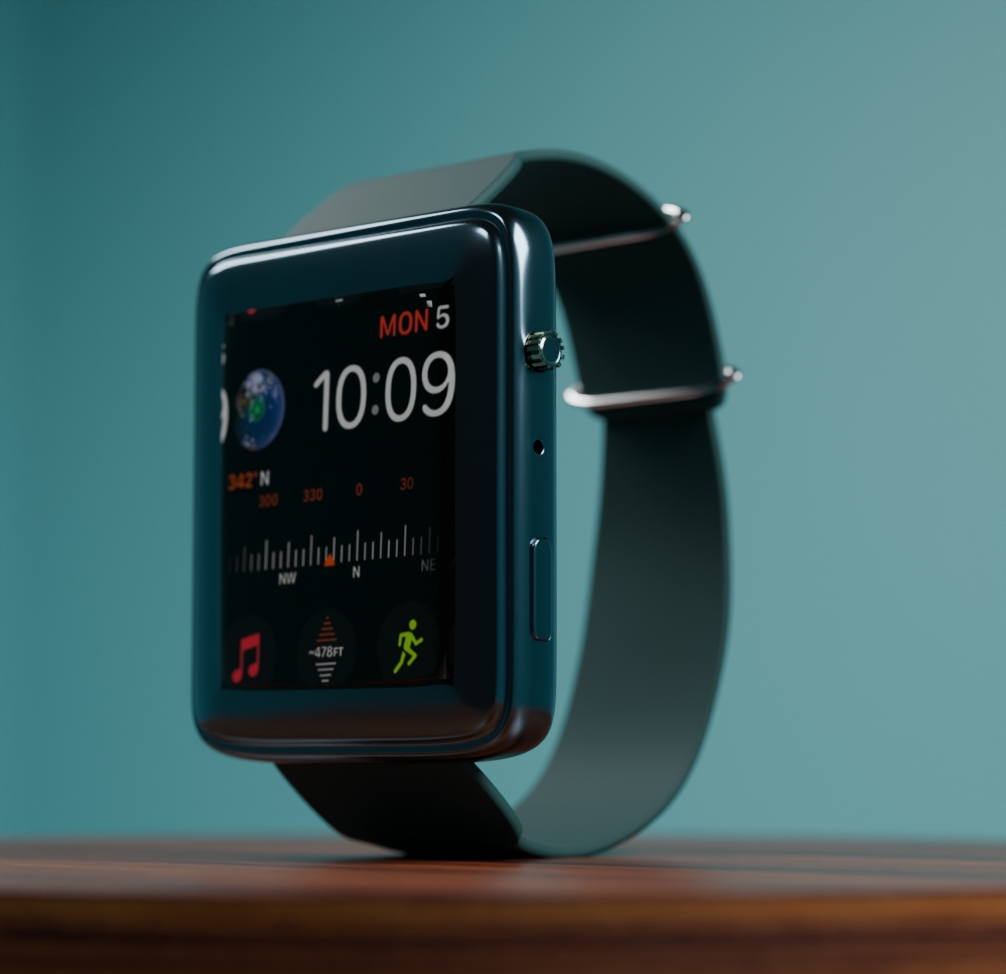 3D Smartwatch Product Visualization | Blender Renders