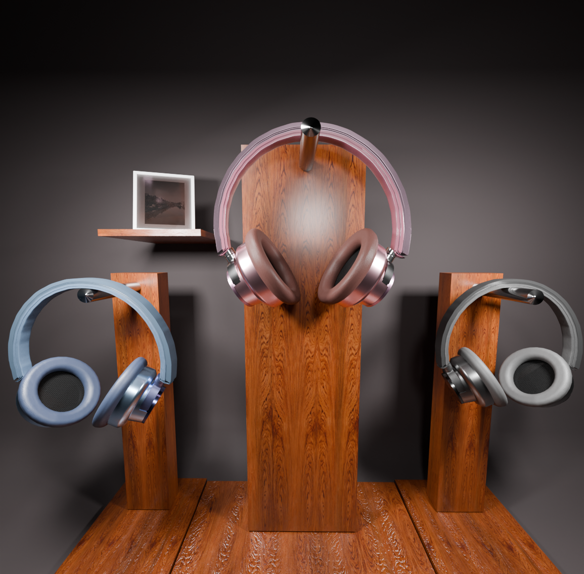 3D Headphone Product Visualization | Modern Tech Display Render