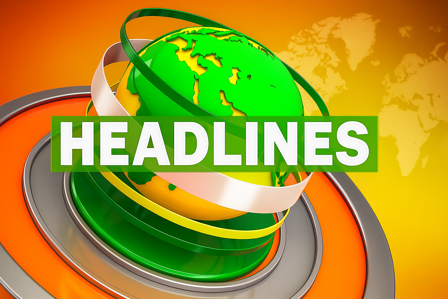 Headlines 3D Globe Intro | Dynamic News Motion Graphic Animation thumbnail